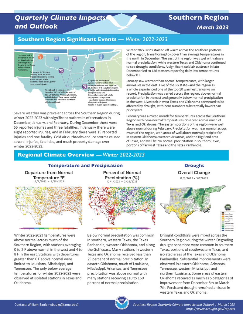 Southern Winter 2022 - 2023- Quarterly Outlook Page 1