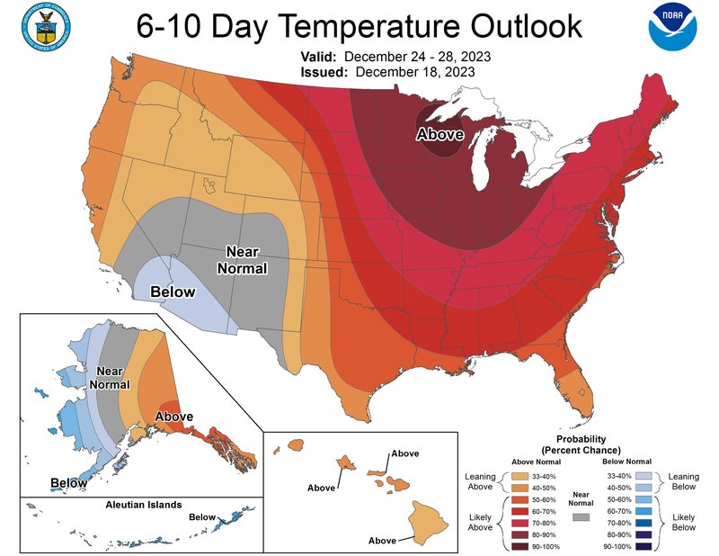 6 - 10 Day Temperature Outlook